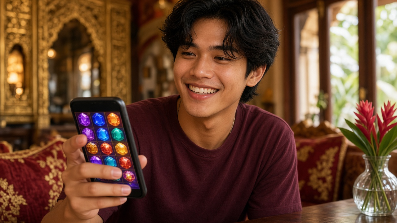 អ្នកលេងកម្ពុជាប្រើទូរស័ព្ទលេង DV38
